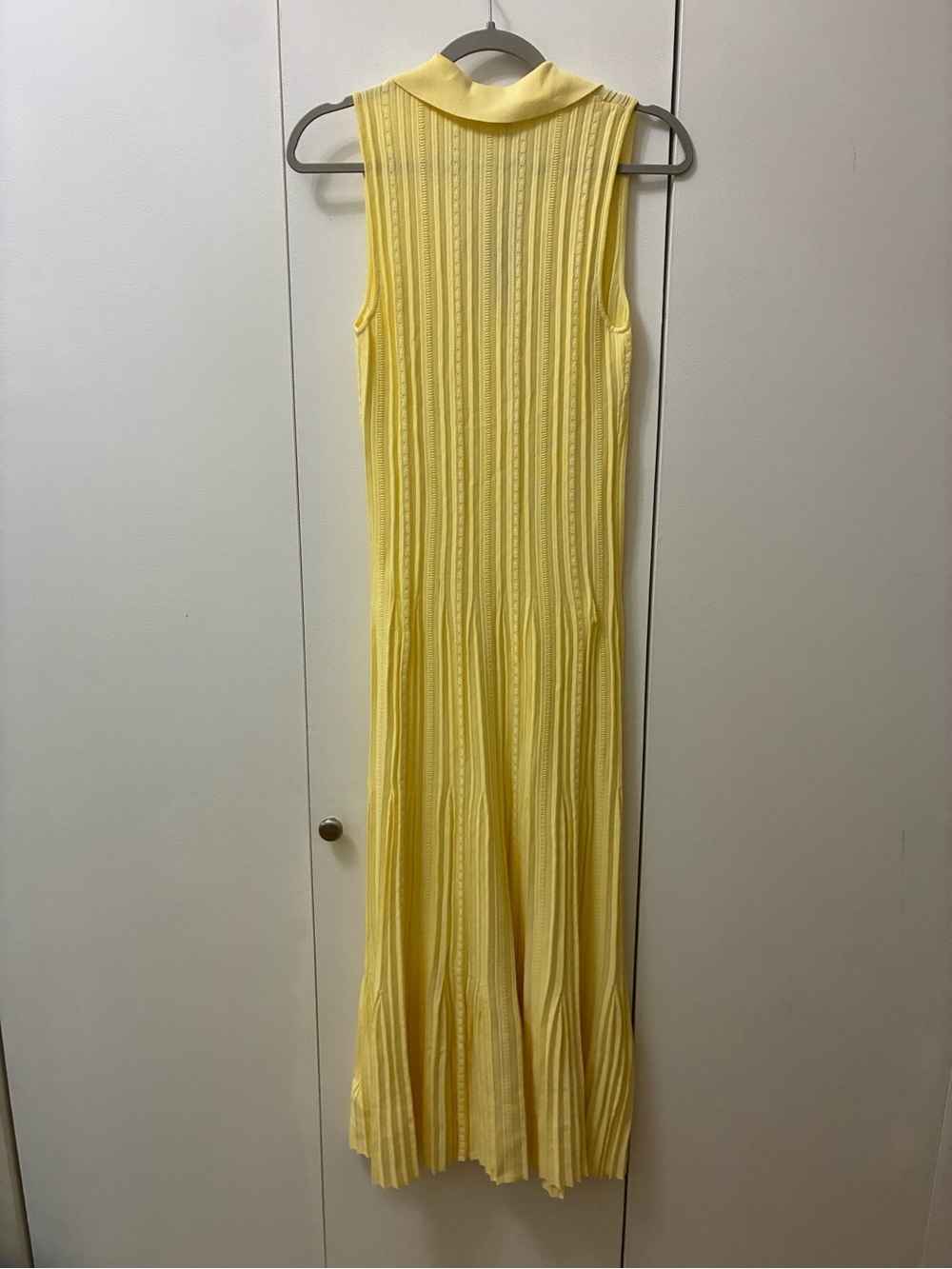 Meshki Margie Sleeveless Knit Midi Dress in Lemon - Picture 5 of 8